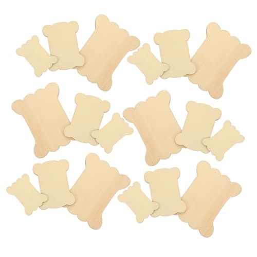 Hohopeti 60 Stück Teiliges Holz Garnwickel mit Vielseitiger Polierter Fadenorganizer für Stickerei Stricken und DIY Nähprojekte Glatte Kanten Knotensichere Garnspulen von Hohopeti