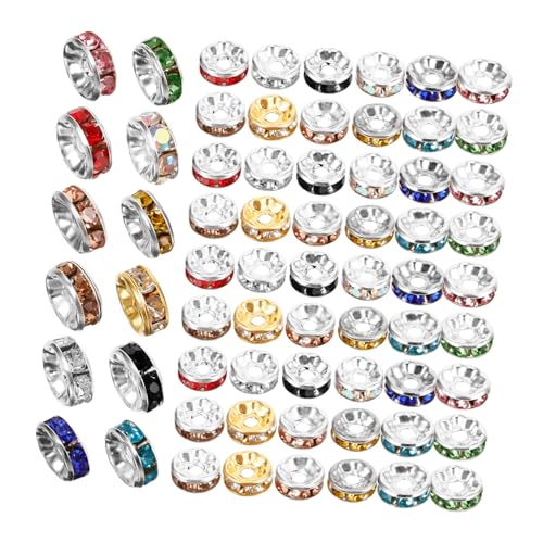 Hohopeti 600 Stück Bunte Spacer Perlen DIY Schmuck Bastelperlen für Armbänder Halsketten Ohrringe Farben Robustes mit Strass für Kreative Schmuckherstellung Hohopeti 600 Stück Bunte Spacer Perlen DIY Schmuck Bastelperlen für Armbänder Halsketten Ohrringe Farben Robustes mit Strass für Kreative Schmuckherstellung von Hohopeti