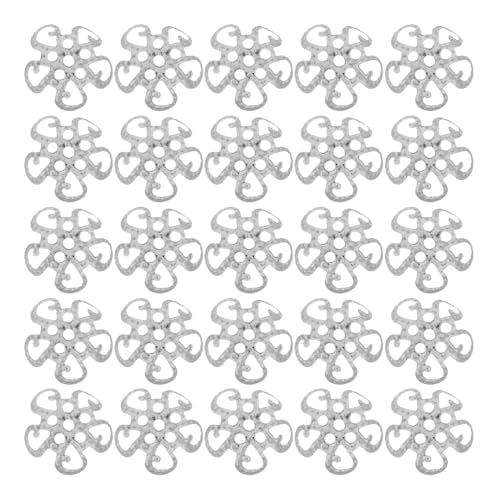 Hohopeti 600 Stücke Metall-blumenperlen-endkappen Hohlfiligran Blumen Spacer Endkappen für DIY Schmuckherstellung Armband Ohrring Halskette Zubehör von Hohopeti