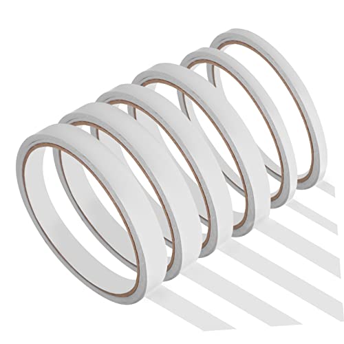 Hohopeti 6Rollen Doppelseitiges Klebeband für Scrapbooking Rolle Stark Haftend Einfach zu Bedienen für Kartenherstellung Fotos und Mehr Vielseitig von Hohopeti