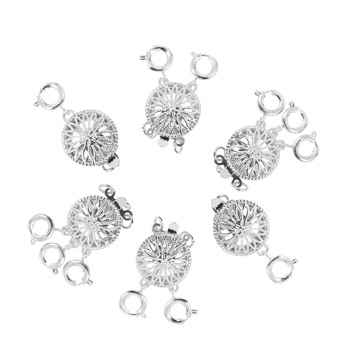Hohopeti 6Stücke Metallverschluss für DIY Schmuck Sonnenblume Halskette Perlenarmband Verbindungsschnallen für Geschichtete Designs und Handgefertigten Schmuck Hohopeti 6Stücke Metallverschluss für DIY Schmuck Sonnenblume Halskette Perlenarmband Verbindungsschnallen für Geschichtete Designs und Handgefertigten Schmuck von Hohopeti