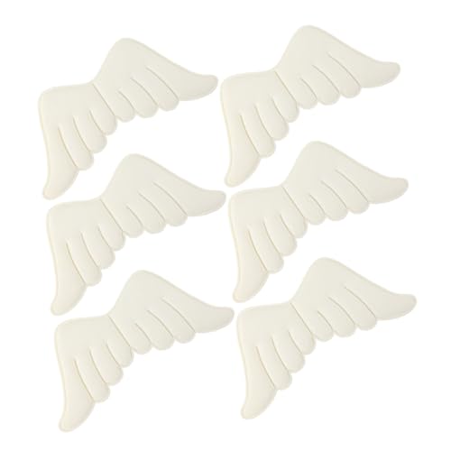 Hohopeti 6Stücke Weiße Engelsflügel Patches DIY Applique für Kleidung Handwerk Dekoration Aufnäher für Schneiderarbeiten Projekte von Hohopeti
