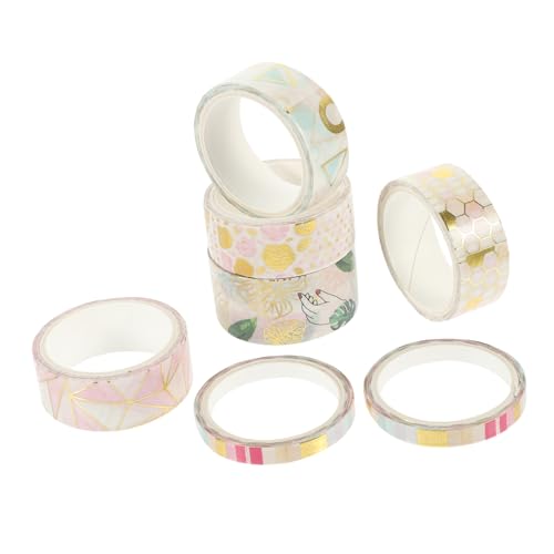 Hohopeti 7 Rollen Geometrisches Washi Tape pro DIY Dekoratives Klebeband für Scrapbooking Journaling Basteln Mehrzweck Selbstklebendes Papierband Kawaii Bastelzubehör Hohopeti 7 Rollen Geometrisches Washi Tape pro DIY Dekoratives Klebeband für Scrapbooking Journaling Basteln Mehrzweck Selbstklebendes Papierband Kawaii Bastelzubehör von Hohopeti