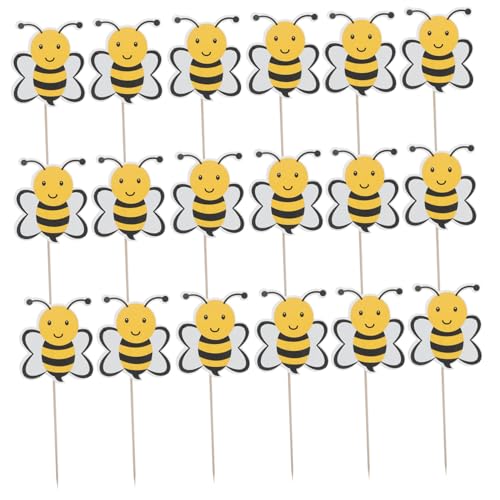 Hohopeti 72 Stück Bienen Kuchendekoration Kuchenaufsätze Kuchenbecherdekoration Bienen Thema Kuchenaufsatz Kuchendekorationen Für Geburtstag Happy Birthday von Hohopeti