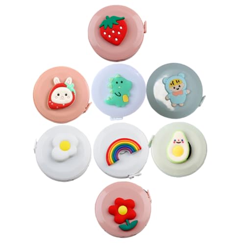 Hohopeti 8 Stck Teiliges Mini Maßband Cartoon Einziehbares Maßband für Nähen Körpermessung DIY Handarbeit Hohopeti 8 Stck Teiliges Mini Maßband Cartoon Einziehbares Maßband für Nähen Körpermessung DIY Handarbeit von Hohopeti