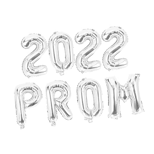 Hohopeti 8 Stück Teiliges Abschlussballon Set Silber mit Prom Hochwertige Partydekoration für Abschlussfeier Leichte Reißfeste Luftballons für Fotohintergrund und Raumgestaltung Hohopeti 8 Stück Teiliges Abschlussballon Set Silber mit Prom Hochwertige Partydekoration für Abschlussfeier Leichte Reißfeste Luftballons für Fotohintergrund und Raumgestaltung von Hohopeti