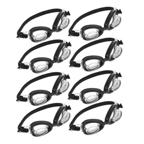 Hohopeti 8 Stück Teiliges Mini-schwimmbrillen Puppen Strapazierfähige Kunststoff-Brillen für DIY Bastelprojekte Rollenspiele und Puppenhaus Accessoires Modische Mini-Goggles für Puppen von Hohopeti