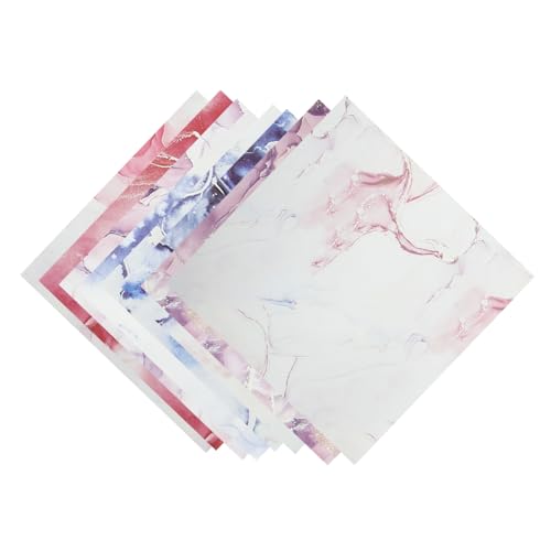 Hohopeti 8 Stück Teiliges Sublimations Transferpapier mit Aquarell Mustern Einsetzbar für Shirts Schuhe Schürzen und Mehr Hitzebeständig und Einfach Zuschneidbar für DIY Bekleidung von Hohopeti