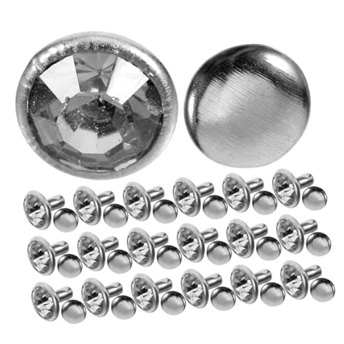 Hohopeti 80 Stück Kristall Nieten Glänzende Strass Rivets für DIY Kleidung Schuhe Taschen Kleider Metall Schmucknieten für Lederhandwerk und Modische Verzierungen Hohopeti 80 Stück Kristall Nieten Glänzende Strass Rivets für DIY Kleidung Schuhe Taschen Kleider Metall Schmucknieten für Lederhandwerk und Modische Verzierungen von Hohopeti