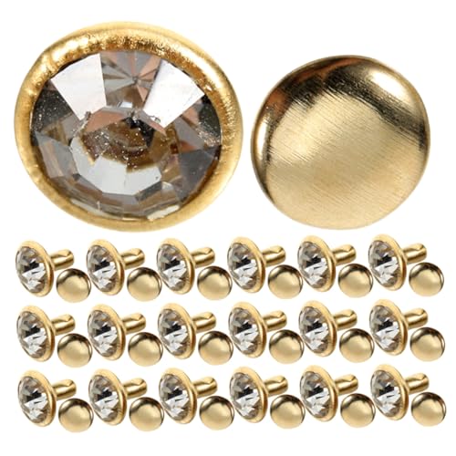 Hohopeti 80 Stück Kristall Nieten Glitzernde Metall Nieten für DIY Kleidung Schuhe Taschen Kleider Mode Verzierung und Accessoire Gestaltung Hohopeti 80 Stück Kristall Nieten Glitzernde Metall Nieten für DIY Kleidung Schuhe Taschen Kleider Mode Verzierung und Accessoire Gestaltung von Hohopeti