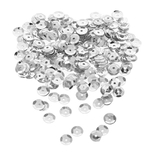 Hohopeti 800 Stück Runde Silberne Lose Pailletten PVC Langlebig Flach für DIY Basteln Hochzeit Weihnachten Schmuck Nagelkunst Zubehör Hohopeti 800 Stück Runde Silberne Lose Pailletten PVC Langlebig Flach für DIY Basteln Hochzeit Weihnachten Schmuck Nagelkunst Zubehör von Hohopeti