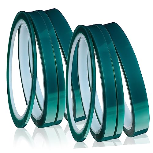 Hohopeti 8Rollen Hitzebeständiges Klebeband Temperaturbeständiges Band für Sublimation DIY Handwerk Verschiedene für Wärmepressen von Hohopeti