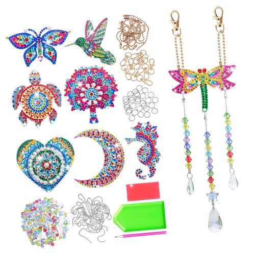Hohopeti 8Stücke Diamant Kunst Schlüsselanhänger Windspiele Dekoration für und Basteln Robuste und Langlebige Ornamente für Hohopeti 8Stücke Diamant Kunst Schlüsselanhänger Windspiele Dekoration für und Basteln Robuste und Langlebige Ornamente für von Hohopeti