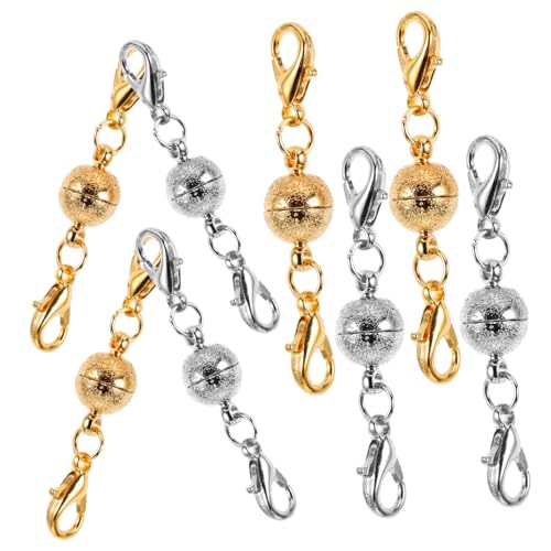 Hohopeti 8Stücke Magnetische Schmuckverschlüsse Langlebige und Armbandverbindungen DIY Magnetverschluss für Individuelles Basteln von Hohopeti