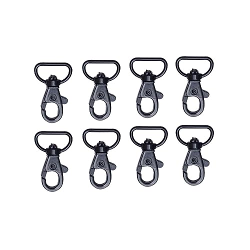 Hohopeti 8Stücke Teiliges Karabinerhaken mit Schwenkbaren D Ringen Schwere Schnappverschlüsse für Schlüsselanhänger Schwarz für Lanyards und Outdoor Aktivitäten Hohopeti 8Stücke Teiliges Karabinerhaken mit Schwenkbaren D Ringen Schwere Schnappverschlüsse für Schlüsselanhänger Schwarz für Lanyards und Outdoor Aktivitäten von Hohopeti