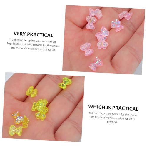 Hohopeti 96 Stück Teiliges Nagel deko effekt Bären design Langlebige Resin DIY nagelverzierung Maniküre ornament für Frauen und Professionelle Nail Art Anwendungen von Hohopeti