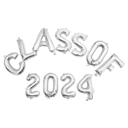 Hohopeti Abschlussballon Silber Graduation Party Deko Aluminium Luftballons Hängend Leicht Kreativ für Feier Wohnzimmer Fenster Wand Hohopeti Abschlussballon Silber Graduation Party Deko Aluminium Luftballons Hängend Leicht Kreativ für Feier Wohnzimmer Fenster Wand von Hohopeti
