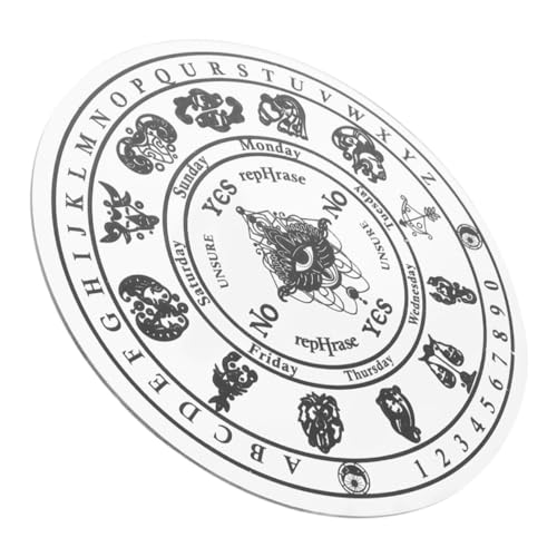 Hohopeti Acryl Pendelbrett für Wahrsagerei Elegante Tischdekoration Altar Zubehör Stabil und Handgefertigt Wahrsagewerkzeug für Zuhause Hohopeti Acryl Pendelbrett für Wahrsagerei Elegante Tischdekoration Altar Zubehör Stabil und Handgefertigt Wahrsagewerkzeug für Zuhause von Hohopeti