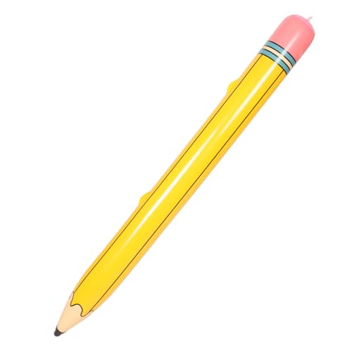 Hohopeti Aufblasbarer Großer PVC Bleistift Lustige Schuldekoration Aufblasbarer Bleistiftballon für Klassenzimmer Geburtstagsparty und Schulanfang Requisite von Hohopeti