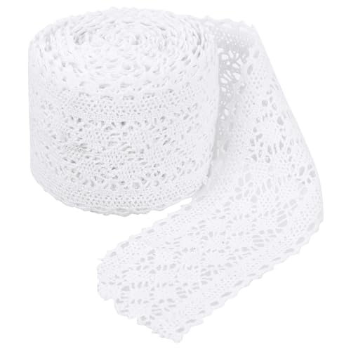 Hohopeti Baumwoll Spitzenband Yards Weiß DIY Bastelzubehör für Kleidung Hochzeitsdekoration Scrapbooking Langlebig und Hautfreundlich Hohopeti Baumwoll Spitzenband Yards Weiß DIY Bastelzubehör für Kleidung Hochzeitsdekoration Scrapbooking Langlebig und Hautfreundlich von Hohopeti