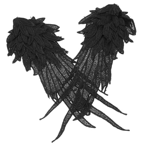 Hohopeti Bestickte Engelsflügel Spitzen applikationen DIY Kleidung Patches für Jacken Festival Kostüm Zubehör Langlebig Hautfreundlich Vielseitig von Hohopeti