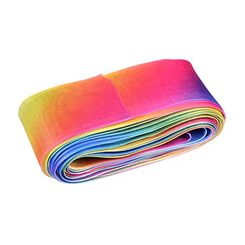 Hohopeti Breites Chiffonband mit Farbverlauf Regenbogenmuster Premium DIY Geschenkband für Haaraccessoires Festivaldekoration Schleifen und Bastelprojekte Hohopeti Breites Chiffonband mit Farbverlauf Regenbogenmuster Premium DIY Geschenkband für Haaraccessoires Festivaldekoration Schleifen und Bastelprojekte von Hohopeti