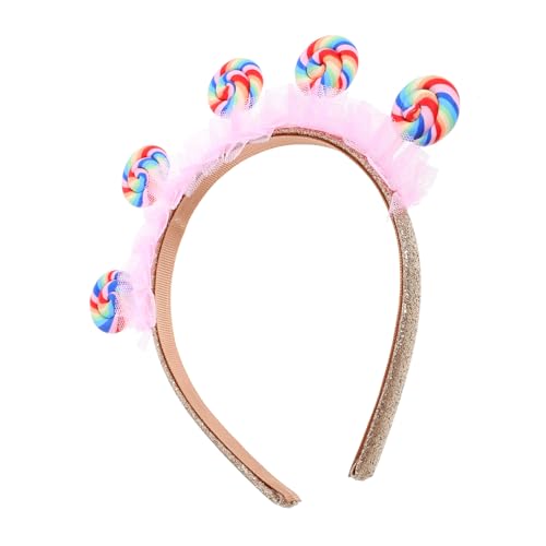 Hohopeti Candy Stirnband Haarschmuck Lollipop Haarband Süßes Haarschmuck Accessoire für Mädchen Geburtstagsfeier Party Geeignet von Hohopeti