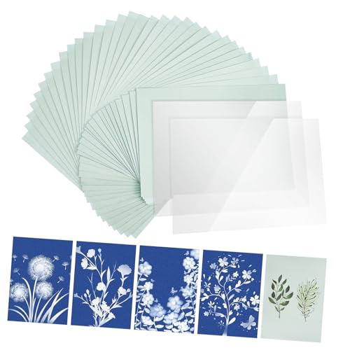 Hohopeti Cyanotypie Papier Sonnendruckpapier Natürliche Fasern DIY Bastelset für Handmade Floral Paper und Sun Printing Kit mit Einfacher Anwendung und Hoher Empfindlichkeit Hohopeti Cyanotypie Papier Sonnendruckpapier Natürliche Fasern DIY Bastelset für Handmade Floral Paper und Sun Printing Kit mit Einfacher Anwendung und Hoher Empfindlichkeit von Hohopeti