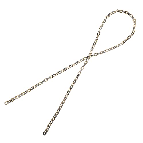 Hohopeti DIY Acrylkette Verstellbar Abnehmbar für Schmuckherstellung und Taschenriemen Glatte Oberfläche Langlebiges Material Farben Gold Marmor zum Basteln und Ketten Selber Machen von Hohopeti