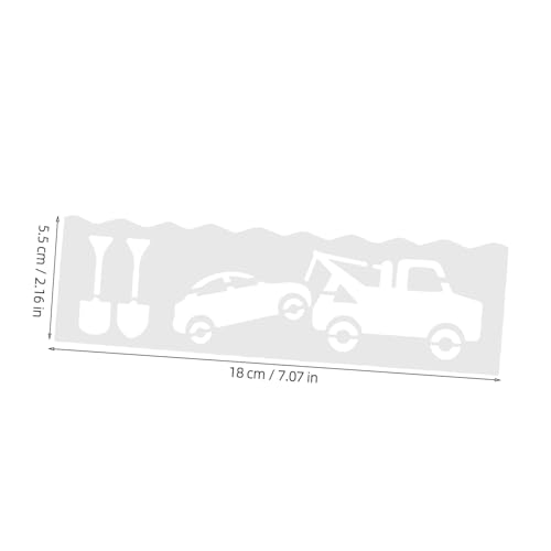 Hohopeti DIY Auto Malvorlagen aus Langlebigem PP Kreative Verkehrsmotive Schablonen für Familienzeit und Kunstprojekte Einfach zu Verwenden Fördert Fantasie und Koordination von Hohopeti