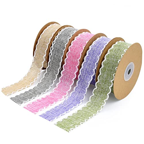 Hohopeti DIY Geschenkband Yards Leinenbänder für Verpackungen Wellig Krempe Dekoration für Partys Hochzeiten und Feste Beige Farbton Vielseitig Einsetzbar Hohopeti DIY Geschenkband Yards Leinenbänder für Verpackungen Wellig Krempe Dekoration für Partys Hochzeiten und Feste Beige Farbton Vielseitig Einsetzbar von Hohopeti