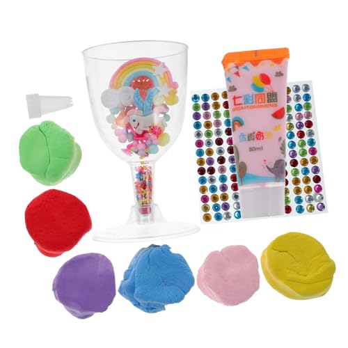 Hohopeti DIY Modelliermasse Leichtes Knetmaterial mit Vielfältigen Formen für Kreative Handarbeiten für Jungen und Mädchen für Eiscreme und Dessertgestaltung von Hohopeti