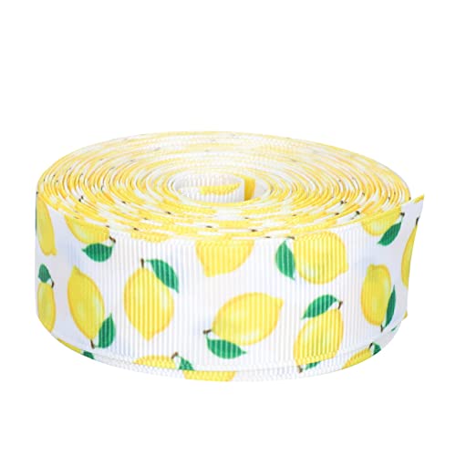 Hohopeti Dekoratives Zitronen Geschenkband Geripptes DIY Band mit Zartem Druck zum Basteln Geschenkverpacken und Partydeko Originelles Schleifenband für Festliche Anlässe Hohopeti Dekoratives Zitronen Geschenkband Geripptes DIY Band mit Zartem Druck zum Basteln Geschenkverpacken und Partydeko Originelles Schleifenband für Festliche Anlässe von Hohopeti