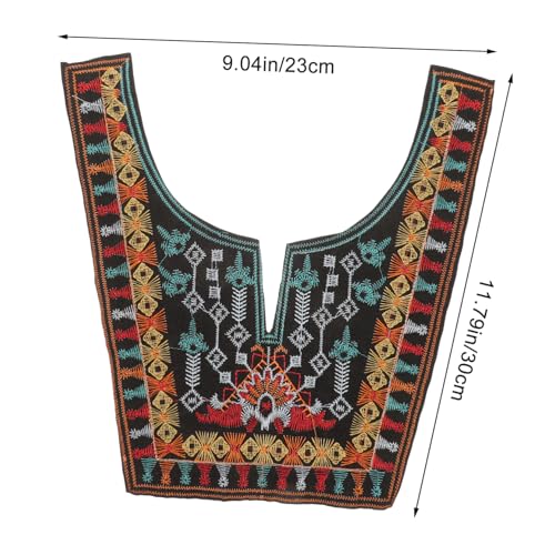 Hohopeti Ethnischer Stil Bestickter Applikations patch zum Aufnähen DIY Stoffflicken für Kleidung Dekorative Nähflicken Fein Gestickt Langlebig und Vielseitig für Anfänger und Profis von Hohopeti