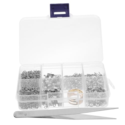 Hohopeti Fächer Box mit Karabinerhaken und Sprungringen für DIY Schmuckherstellung für Armbänder und Ohrringe Leicht und Kompakt Vielseitige Anwendung Hohopeti Fächer Box mit Karabinerhaken und Sprungringen für DIY Schmuckherstellung für Armbänder und Ohrringe Leicht und Kompakt Vielseitige Anwendung von Hohopeti