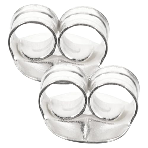 Hohopeti Feine Ohrstecker verschlüsse aus Silber Langlebige DIY Ohrring Stopper Leichte Schmuckzubehör Geeignet für Damen als Ersatz für Ohrstecker Verschlüsse Hohopeti Feine Ohrstecker verschlüsse aus Silber Langlebige DIY Ohrring Stopper Leichte Schmuckzubehör Geeignet für Damen als Ersatz für Ohrstecker Verschlüsse von Hohopeti