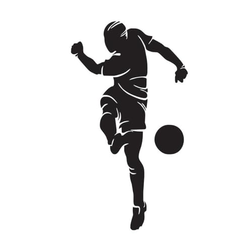 Hohopeti Fußball Wandtattoo Selbstklebend Sportmuster Wandaufkleber für Kinderzimmer Büro Gym Langlebiges Material Einfache Anbringung und Rückstandsfreie Entfernung Passend für Glatte von Hohopeti