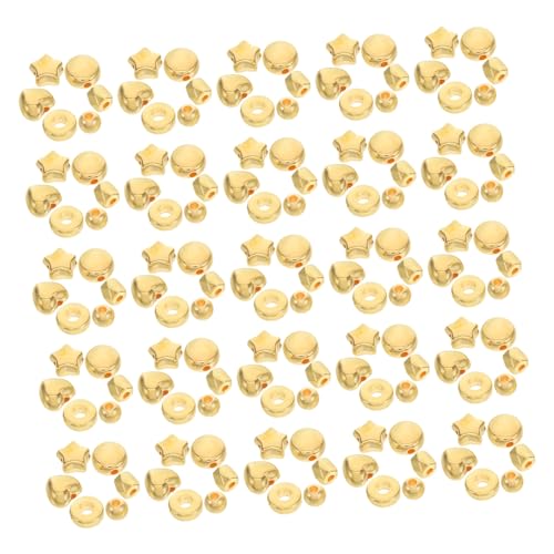 Hohopeti Goldene Kunststoff Abstandsperlen Große Spacer Beads Für Schmuckherstellung DIY Armbänder Halsketten Kreative Bastelmaterialien Hohopeti Goldene Kunststoff Abstandsperlen Große Spacer Beads Für Schmuckherstellung DIY Armbänder Halsketten Kreative Bastelmaterialien von Hohopeti