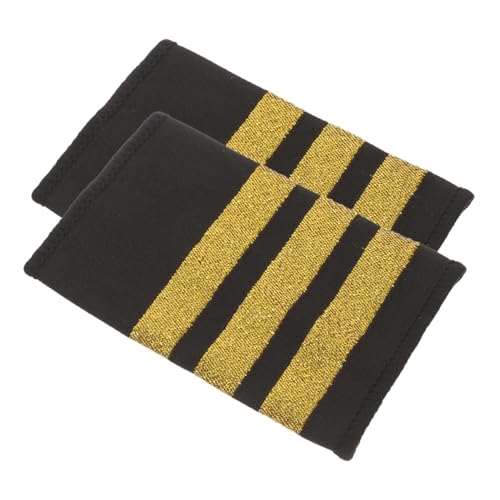 Hohopeti Goldene Piloten Schulterepauletten aus Festem Streifen Professionelle Uniformabzeichen für Piloten Kapitäne und Flugschüler Vielseitiges Zubehör für Luftfahrtuniformen Hohopeti Goldene Piloten Schulterepauletten aus Festem Streifen Professionelle Uniformabzeichen für Piloten Kapitäne und Flugschüler Vielseitiges Zubehör für Luftfahrtuniformen von Hohopeti
