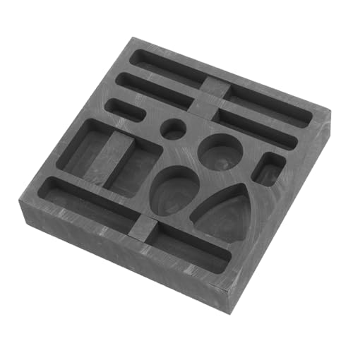 Hohopeti Graphit Barrenform Gießform für DIY Metallgießen Schmuckherstellung Langlebig Hitzebeständig für Gold Silber Kupfer Schmelzen und Wissenschaftliche Anwendungen von Hohopeti