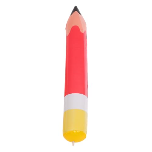 Hohopeti Großer Aufblasbarer Bleistift Luftballon PVC Langlebige Schulanfang Dekoration Roter Riesenballon für Klassenzimmer Party und Einschulung Feier von Hohopeti