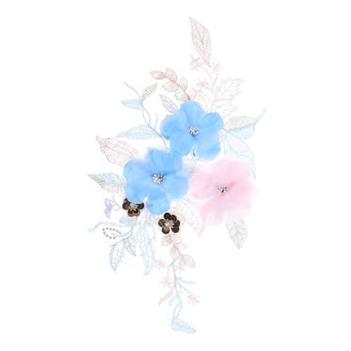 Hohopeti Großer Bestickter Blumen Applikationsstoff Patch zum Aufnähen DIY Kleidung Dekorieren Reparieren für Kleider Röcke Taschen Jeans und Mehr Hohopeti Großer Bestickter Blumen Applikationsstoff Patch zum Aufnähen DIY Kleidung Dekorieren Reparieren für Kleider Röcke Taschen Jeans und Mehr von Hohopeti