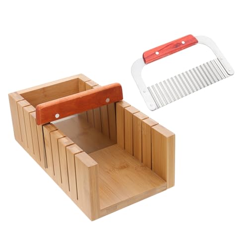 Hohopeti Holz Seifenschneider mit Edelstahlmesser Langlebig und Einfach zu Reinigen DIY Zubehör zum Seifen Selber Machen Geeignet für Professionelle und Private Nutzung Hohopeti Holz Seifenschneider mit Edelstahlmesser Langlebig und Einfach zu Reinigen DIY Zubehör zum Seifen Selber Machen Geeignet für Professionelle und Private Nutzung von Hohopeti