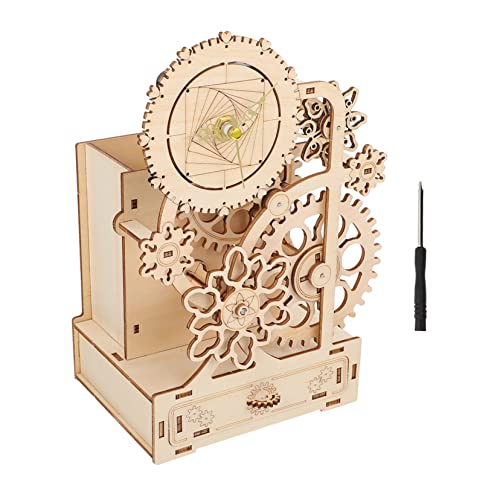 Hohopeti Holzspieluhr DIY Musikstifthalter Desktop Ornament Modell Schreibwarenbehälter Spieluhr Für Heimwerker von Hohopeti