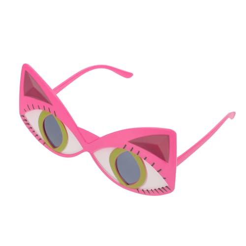 Hohopeti Katzenaugen Sonnenbrille für Erwachsene Lustige Cosplay Brille für Partys Kreative Katzenaccessoires für Fotorequisiten Hochwertige und Langlebige Pc Materialien für Katzenkostüme von Hohopeti