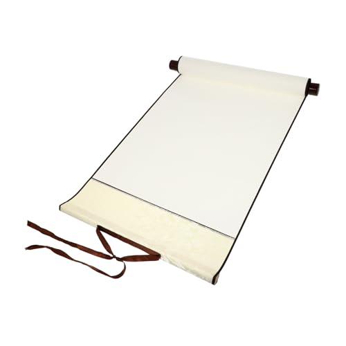 Hohopeti Leere Chinesische Schriftrolle aus Traditionellem Reispapier Xuan Leichte Tragbare Kalligraphie und Malpapierrolle für Kunst Praktische Hängende Malrolle für Kreative Projekte von Hohopeti