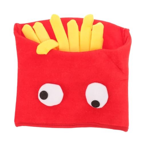 Hohopeti Lustige Pommes Frites Mütze Kostüm Halloween Partyhut für Erwachsene und Weicher Bequemer Stoff Kreatives Fotoaccessoire Auffälliger Karnevalskopfschmuck Hohopeti Lustige Pommes Frites Mütze Kostüm Halloween Partyhut für Erwachsene und Weicher Bequemer Stoff Kreatives Fotoaccessoire Auffälliger Karnevalskopfschmuck von Hohopeti