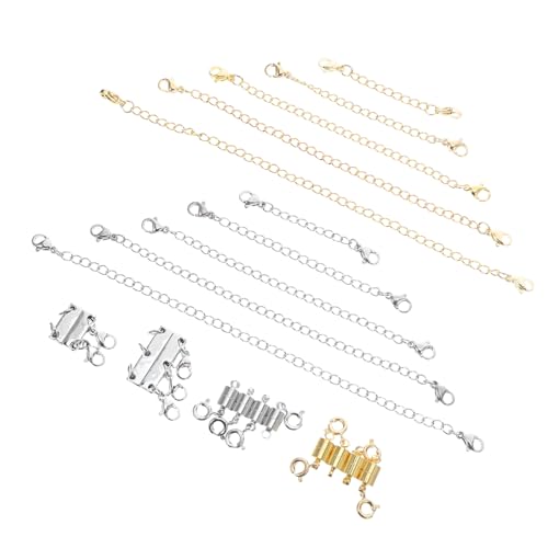 Hohopeti Magnetische Kettenverlängerung Edelstahl mit Starkem Magnetverschluss für Halsketten und Armbänder Zylindrisches Design für Sicheren Halt und Vielseitige Passend für Verschiedene Hohopeti Magnetische Kettenverlängerung Edelstahl mit Starkem Magnetverschluss für Halsketten und Armbänder Zylindrisches Design für Sicheren Halt und Vielseitige Passend für Verschiedene von Hohopeti