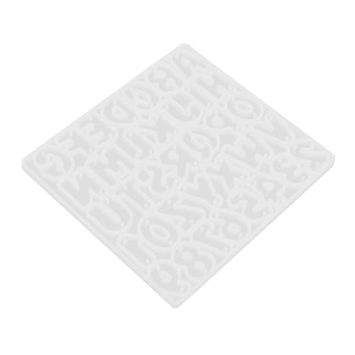 Hohopeti Mini Buchstaben Zahlen silikonform für Epoxidharz Schmuckherstellung Flexible DIY Anhängerform für Ohrringe und Schlüsselanhänger Wiederverwendbar und Leicht zu Reinigen von Hohopeti