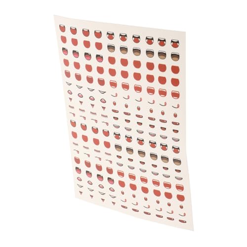 Hohopeti Mundaufkleber Cartoon Sticker DIY Bastelmaterial Selbstklebend Papier für Puppen Figuren Clay Craft Zubehör Vielseitig Einsetzbar Langlebig und Farbecht Hohopeti Mundaufkleber Cartoon Sticker DIY Bastelmaterial Selbstklebend Papier für Puppen Figuren Clay Craft Zubehör Vielseitig Einsetzbar Langlebig und Farbecht von Hohopeti